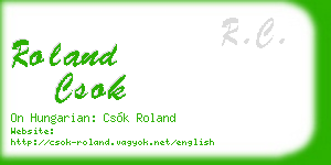 roland csok business card
