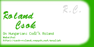 roland csok business card